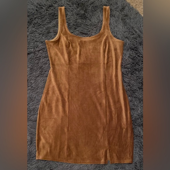 Liz & Sara Velvet/Corduroy Junior Mini Dress - Picture 1 of 3